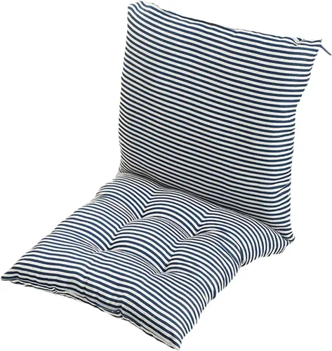 Vista 21 de Cojín para silla de respaldo alto, cojines y cojines de silla de alta calidad, cojín de respaldo y asiento con lazos para patio, jardín, oficina