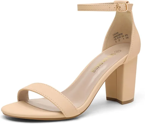Vista 21 de DREAM PAIRS - Sandalias de tacón grueso y bajo para mujer