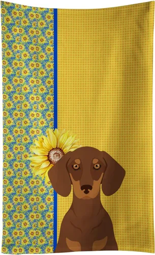 Vista 11 de Caroline's Treasures WDK5313KTWL - Toalla de cocina con diseño de girasoles de verano, color negro y tostado, Airedale Terrier, toalla de mano