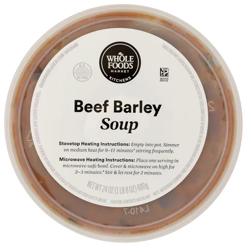Vista 4 de Whole Foods Market Kitchens Sopa de Carne de Res con Cebada, 24 onzas
