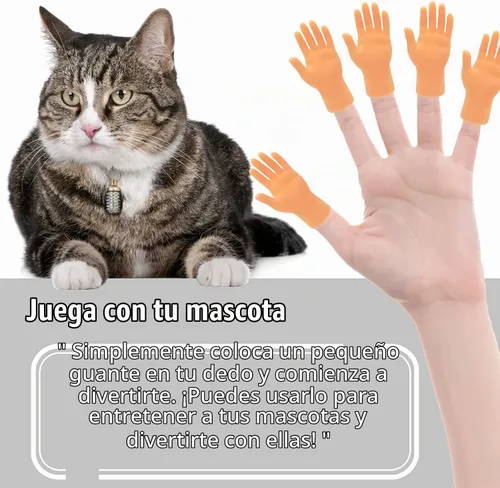 Vista 6 de 14 piezas de manos de dedo diminutas, manos de dedo mini de goma premium, marionetas de mano plana estilo mini para espectáculo de títeres 14 manos