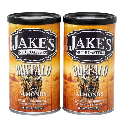 Vista 12 de Jake's Nut Roasters - Almendras para barbacoa (paquete de 2) almendras sazonadas tostadas secas enteras - Bocadillo alto en proteínas con sabor a