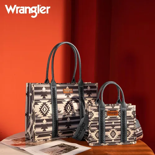 Vista 6 de Wrangler Tote Bag for Women Aztec Top Handle Satchel Purse Boho Shoulder Handbags
