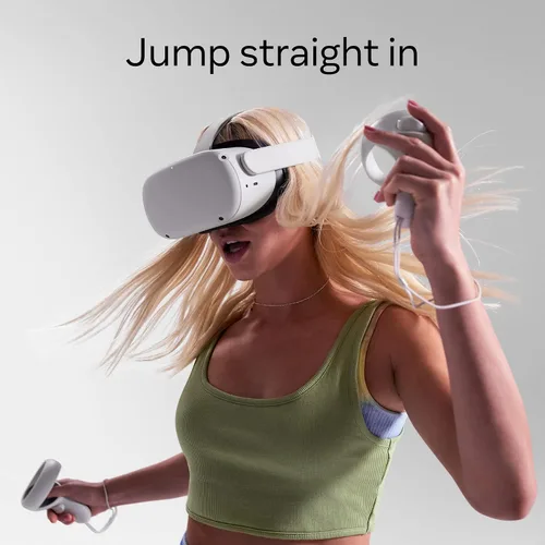 Vista 7 de Meta Quest 2 Advanced All-In-One Virtual Reality Headset 256 GB Get Meta Quest 2 with GOLF and Space Pirate Trainer DX included