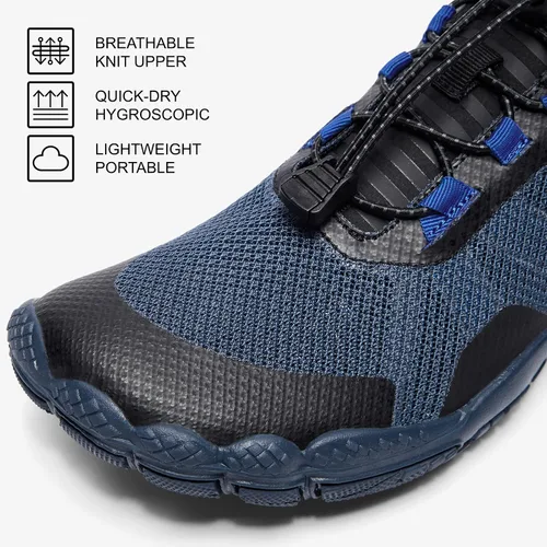 Vista 3 de ALEADER Mens Hike Footwear Barefoot Wide Toe Box Minimalist Shoes Zero Drop Trail Running Shoes for Cross Country Running Workout Gym