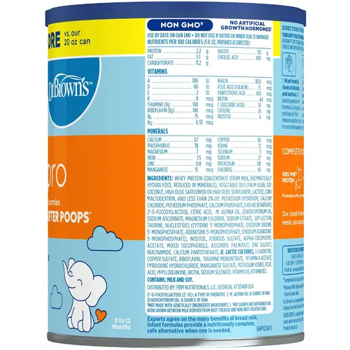 Vista 6 de Good Start Dr. Brown's Gentle Pro - Fórmula en polvo para bebés, 32 onzas