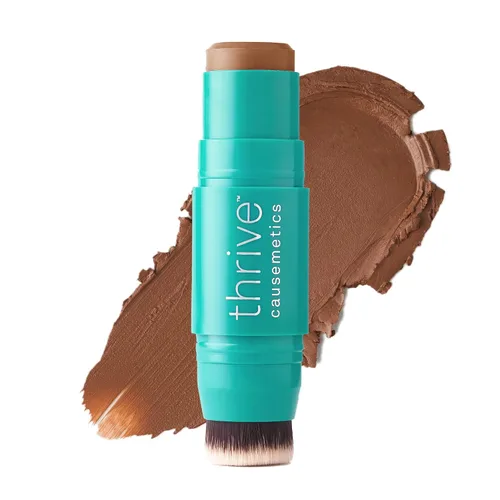 Vista 10 de Thrive Causemetics Crema Bronceador Triple Threat Color Stick, Luz Feria Mo (Fair Light Neutral)
