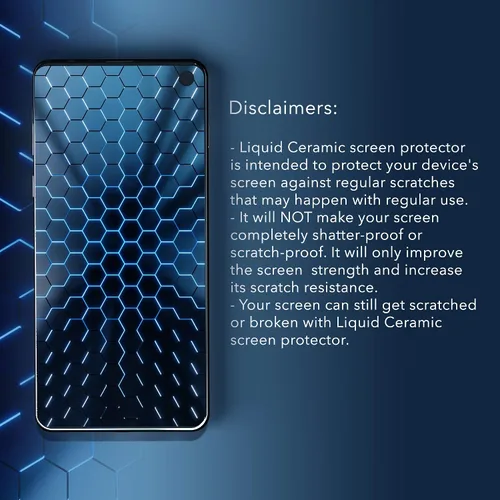 Vista 6 de LIQUID CERAMIC Protector de pantalla de vidrio resistente a arañazos e roturas, nanoprotección para todos los teléfonos, tabletas, relojes