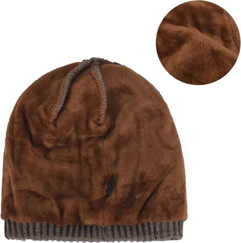 Vista 46 de Janey&Rubbins Gorro de punto diario con orejeras con forro polar y calavera