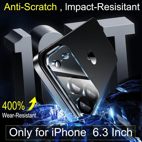 Vista 2 de Ferilinso Paquete de 6 Protectores de Lente de Cámara para Accesorios de iPhone 17 Pro, Compatible con Fundas de Teléfono, Cubierta de Vidrio