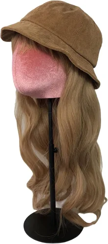 Vista 6 de Cabeza de maniquí femenina de terciopelo con base negra ajustable, para sombrero, peluca, aretes, bufandas, exhibición, sombrero, soporte de peluca