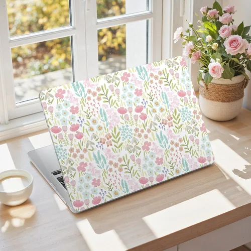 Vista 25 de iCasso para M4 MacBook Air de 13 pulgadas Funda 2025 2024-2022 M3 M2 Modelo A 3240 A3113 A2681, Funda de plástico de patrón protector resistente