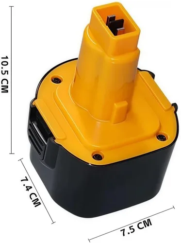 Vista 6 de LINGYUE Batería de repuesto Ni-MH de 9.6 V, compatible con Dewalt DE9061 DE9062 DW9061 DW9062 DW955K - Paquete de baterías de herramientas