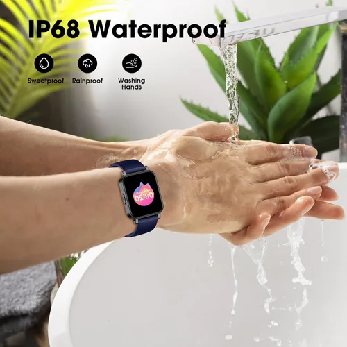 Vista 5 de Reloj inteligente Kummel para adolescentes, sin aplicación/teléfono necesario, relojes de fitness para adolescentes con monitor de frecuencia