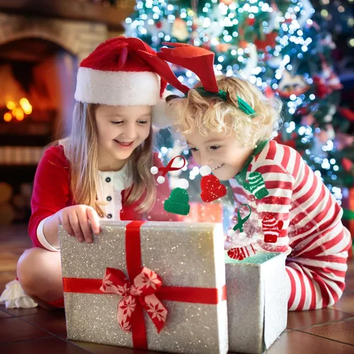Vista 6 de Zhanmai 12 piezas de accesorios de muñeca de Navidad, kit de muñeca de Navidad, incluye sombreros, calcetines, guantes, conjuntos de bufanda
