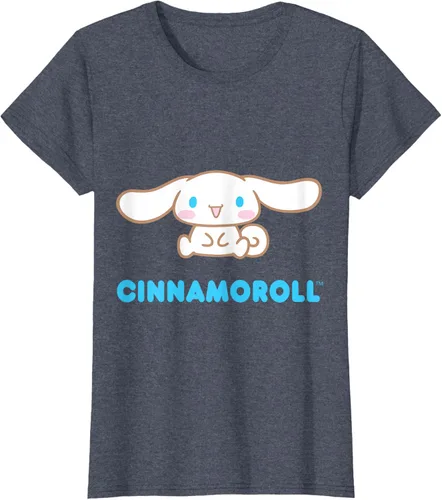 Vista 69 de Cinnamoroll Character Front and Back T-Shirt S Negro