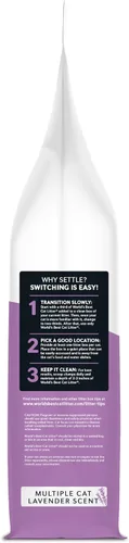 Vista 7 de World's Best Cat Litter Lavanda, control de olores de larga duración, bolsa