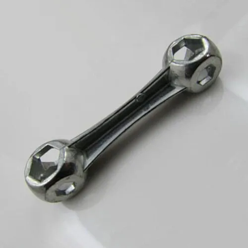 Vista 6 de SaiDian Llave hexagonal de hueso de perro, mini llave de bolsillo, herramienta de reparación de bicicleta, llave de bicicleta de metal, 0.236-0.472
