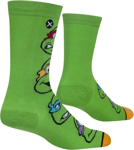 Vista 3 de Odd Sox, Nickelodeon TMNT Teenage Mutant Ninja Turtles, 90's Cartoon, Fun Socks