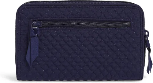 Vista 2 de Cartera Turnlock de microfibra para mujer con protección RFID