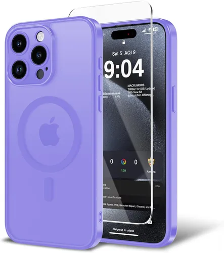 Vista 7 de Funda para iPhone 11 con protector de pantalla, compatible con MagSafe, ultra delgada, translúcida, mate, a prueba de golpes, color negro