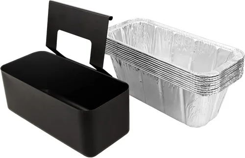 Vista 6 de Recogedor de grasa con paquete de 10 forros, kit de accesorios para plancha Blackstone