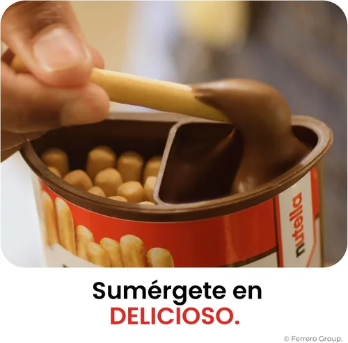Vista 3 de Nutella & Go Avellana para untar y palitos de pan, 1.8 onzas