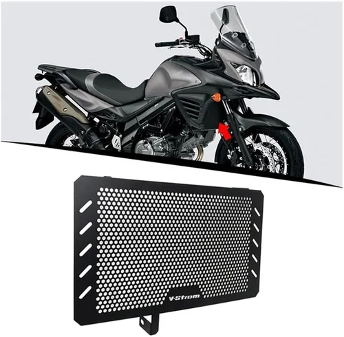 Vista 2 de Protector de rejilla de radiador para moto, bisel de radiador, protector de parrilla para Suzuki V-Strom VSTROM DL650 DL 650 2013-2018 2016 2017