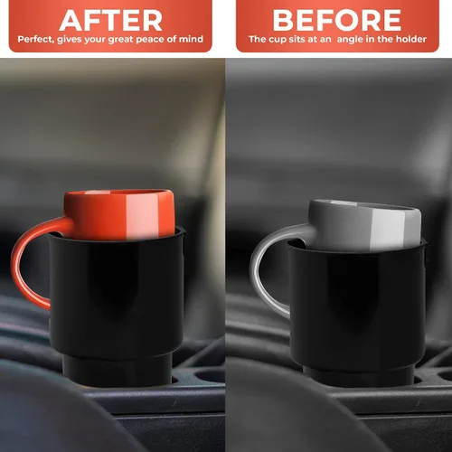 Vista 6 de Expansor de portavasos para automóvil, se adapta a botellas Hydro Flask de 32/40 onzas, Nalgene, Yeti y botellas grandes de hasta 3.8 pulgadas
