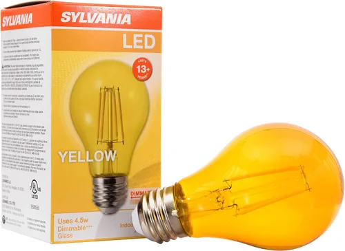 Vista 11 de LEDVANCE Sylvania Bombilla LED de Filamento de Vidrio Verde A19, Eficiente 4.5W, Equivalente a 40W, Regulable, Base Media E26 - Paquete de 1 (40303)