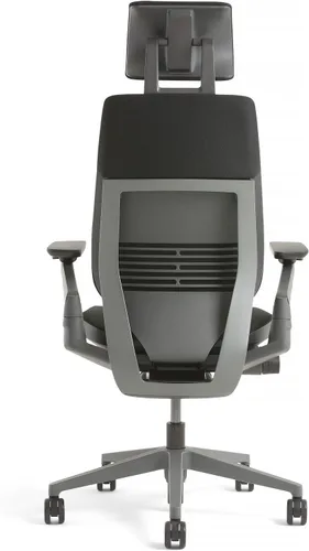 Vista 4 de Steelcase - Silla de escritorio Gesture con reposacabezas, soporte lumbar y estructura negra