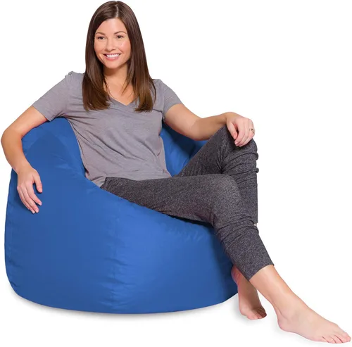 Vista 37 de Posh Creations - Sillón puff para niños, adolescentes y adultos, incluye funda extraíble y lavable a máquina, tamaño mediano de 27 pulgadas, lona