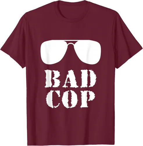 Vista 17 de Bad Cop Funny Police - Camiseta a juego para padre e hijo, Negro, S