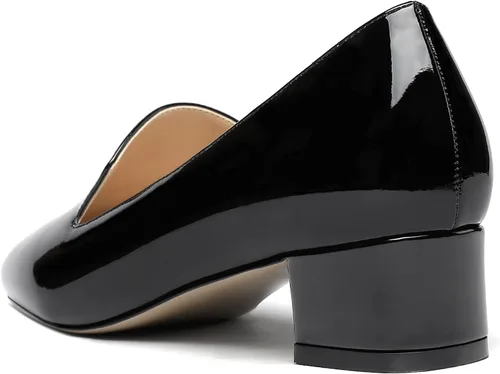 Vista 7 de WAYDERNS Zapatos de tacón bajo y grueso para mujer, con puntera cuadrada, de 1.5 pulgadas