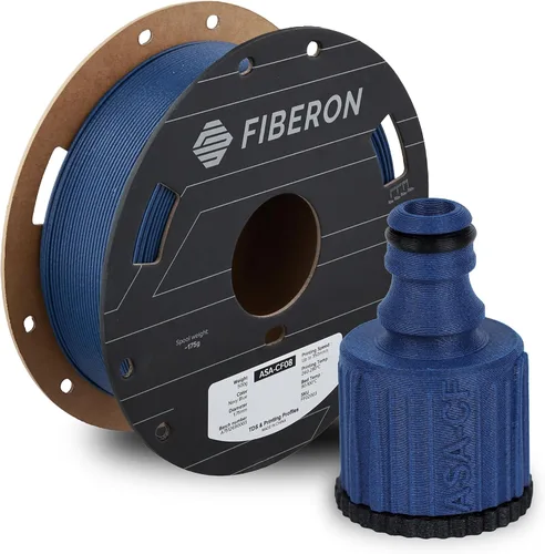 Vista 31 de Polymaker Fiberon ASA-CF08 Filamento ASA de fibra de carbono de 0.07 in 4.370 - 0.07 in Fiberon Asa-cf08 Negro 1.1 lbs (Código hexagonal: #000000)