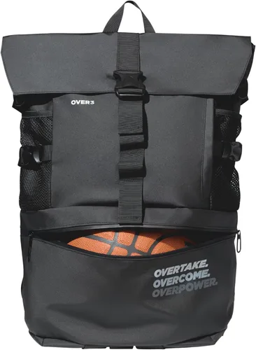 Vista 7 de OVER3 Mochila de baloncesto grande – con compartimento para zapatos y laptop – Bolsa versátil para baloncesto, fútbol, voleibol, fútbol y viajes