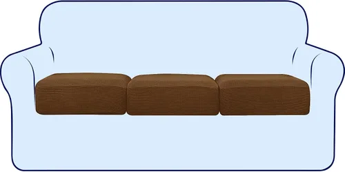 Vista 111 de subrtex Funda de Cojín Elástica Suave para Asiento de Sofá Funda Deslizable de Spandex para Silla y Sofá Adecuada para 1-2-3 Plazas Reemplazo