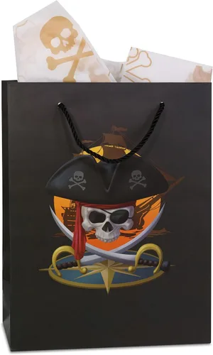 Vista 19 de DolliBu Alien - Bolsa de regalo grande con papel de seda y asas, 13 pulgadas