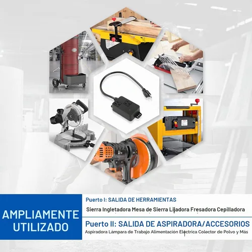 Vista 6 de Interruptor de vacío automático para herramientas eléctricas, interruptor automático de control de polvo con tecnología única de detección