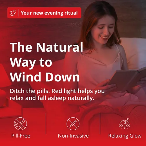 Vista 5 de Revive - Bombilla roja de 670 nm por Gamma - Terapia del sueño - Melatonina que promueve la ayuda natural del sueño