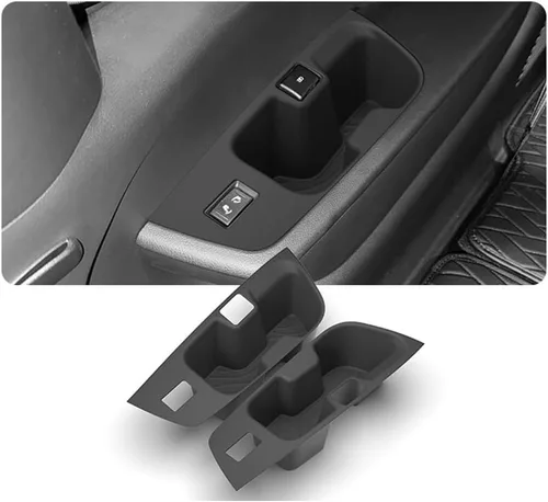 Vista 12 de YEE PIN Center Console Cup Holder for Nissan Armada 2025 2026 Back Cup Holder, Cup Holder Inserts, Silicone Pad, Center Console Drink Holder