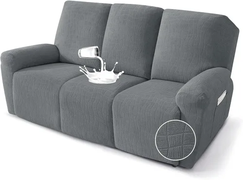 Vista 34 de MAXIJIN Fundas impermeables para sillas reclinables pequeñas de 3 piezas, fundas reclinables que se mantienen en su lugar, fundas reclinables Lazy