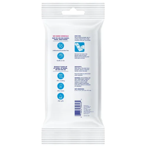 Vista 3 de Purell Toallitas de limpieza Clean & Go, para piel y superficie, aroma fresco, paquete de viaje de 20 unidades (pack de 12), 9269-12-CMR