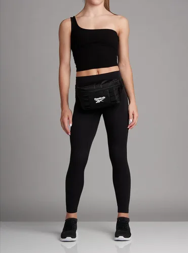 Vista 3 de Reebok Riñonera ligera del Senate - Bolso cruzado para gimnasio, correr, senderismo, festivales, deportes, Negro