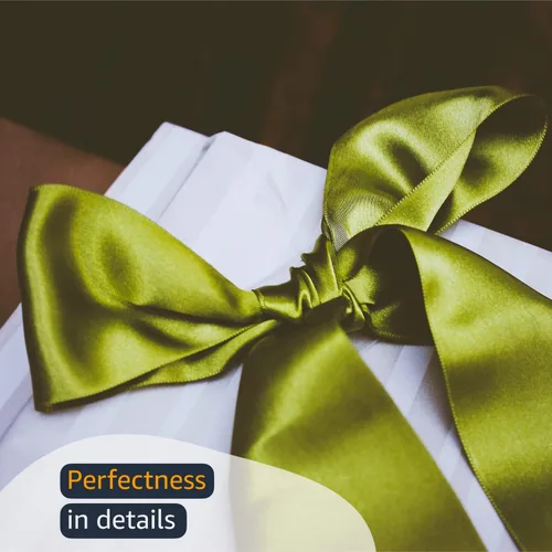 Vista 5 de Morex Ribbon 08838/50-028 - Cinta de satén de doble cara de 1.5 pulgadas x 50 yardas, cinta blanca antigua para envolver regalos, tarjetas de regalo