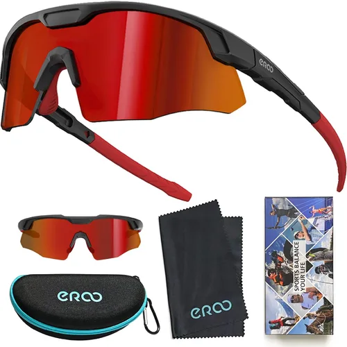 Vista 9 de Gafas de sol de béisbol pequeñas envolventes para jóvenes, niños y mujeres, para correr, ciclismo, deportes al aire libre