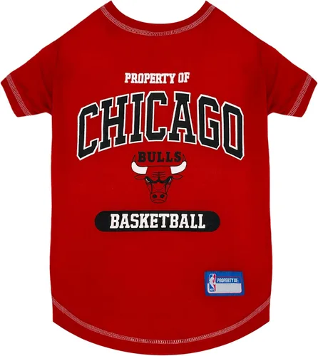 Vista 10 de Pets First Sudaderas con capucha y camiseta con licencia de la NBA para perros y gatos, Miami Heat, S