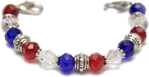 Vista 26 de Pulsera elástica de alerta médica, pulsera de identificación médica de repuesto intercambiable, etiqueta de identificación no incluida, cristales