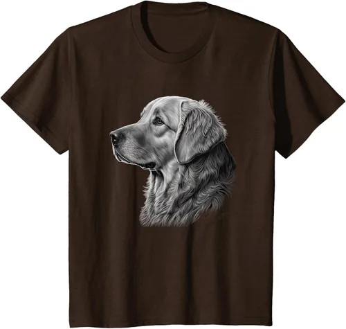 Vista 45 de Camiseta divertida Golden Retriever, Negro