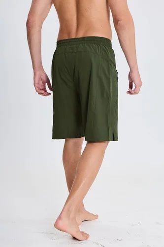 Vista 2 de STICKON Traje de baño para hombre, de secado rápido, con bolsillos con cremallera